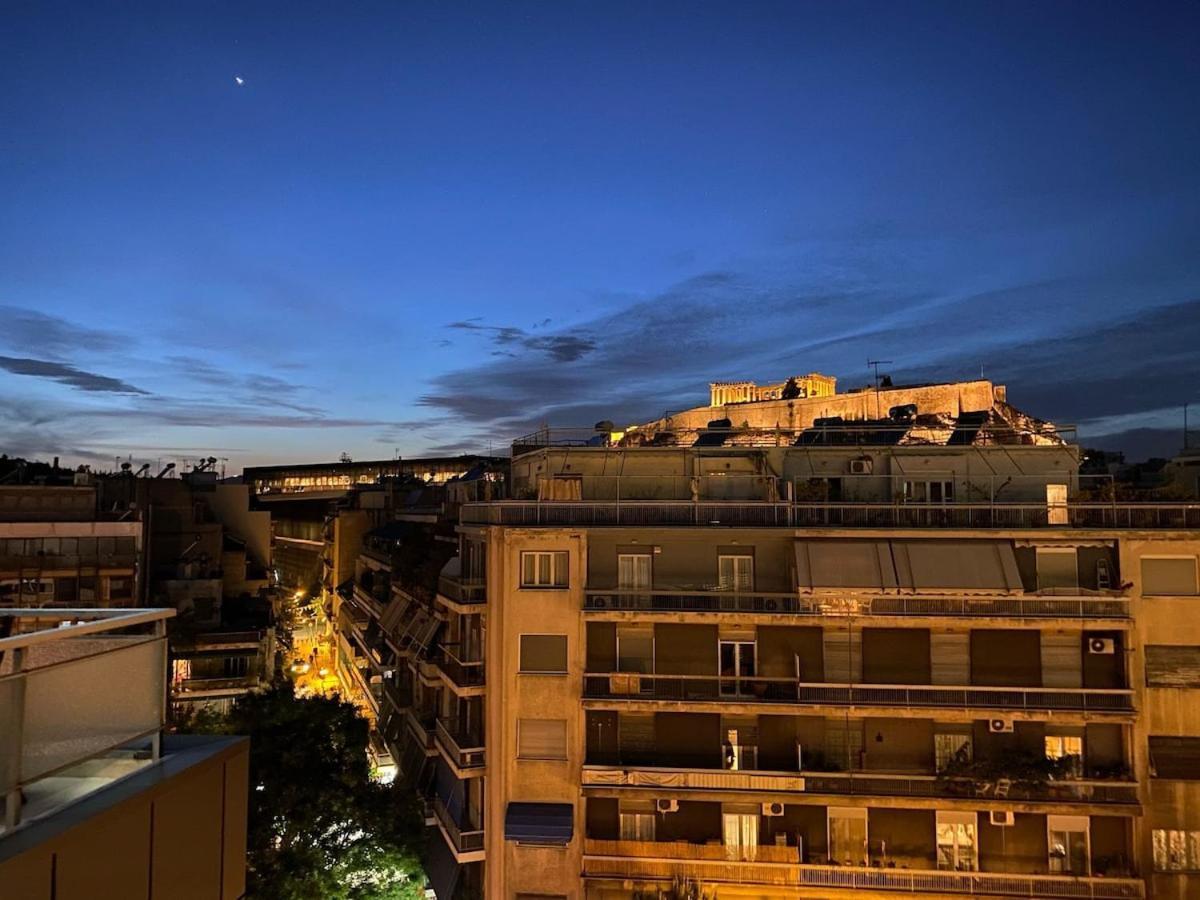 Lovely Apt W/Heated Jacuzzi &Full Acropolis View Athen Exterior foto