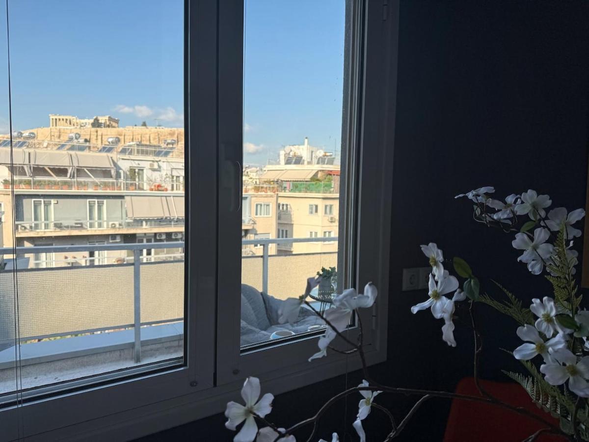 Lovely Apt W/Heated Jacuzzi &Full Acropolis View Athen Exterior foto